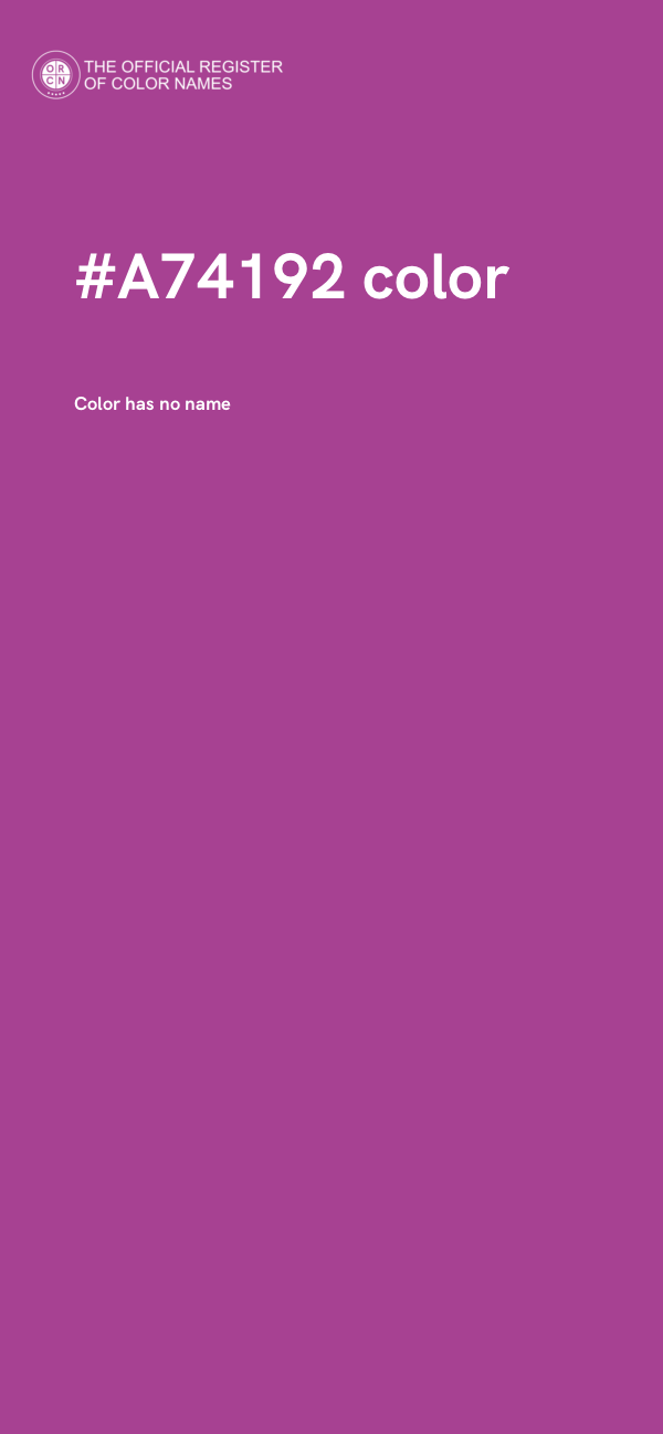 #A74192 color image