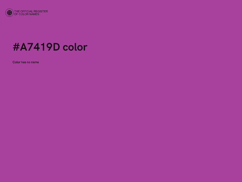 #A7419D color image