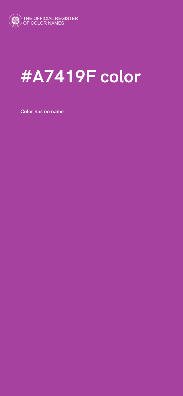 #A7419F color image