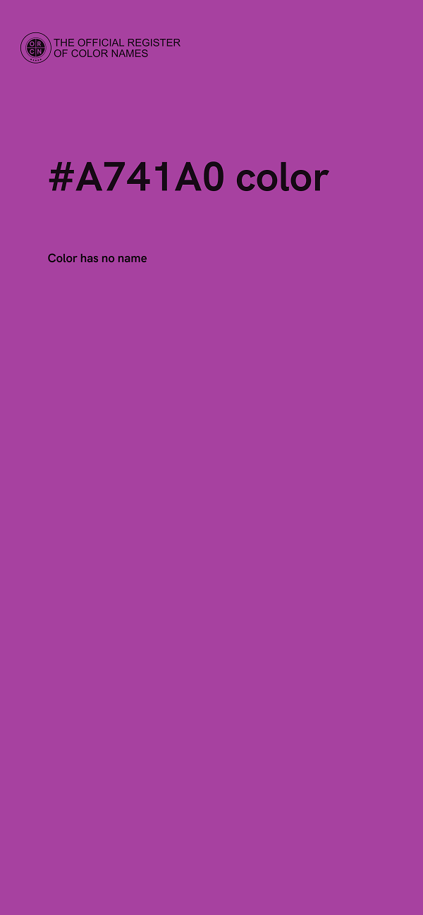 #A741A0 color image