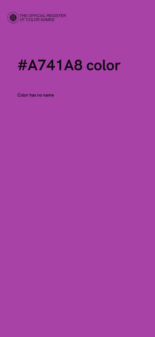 #A741A8 color image