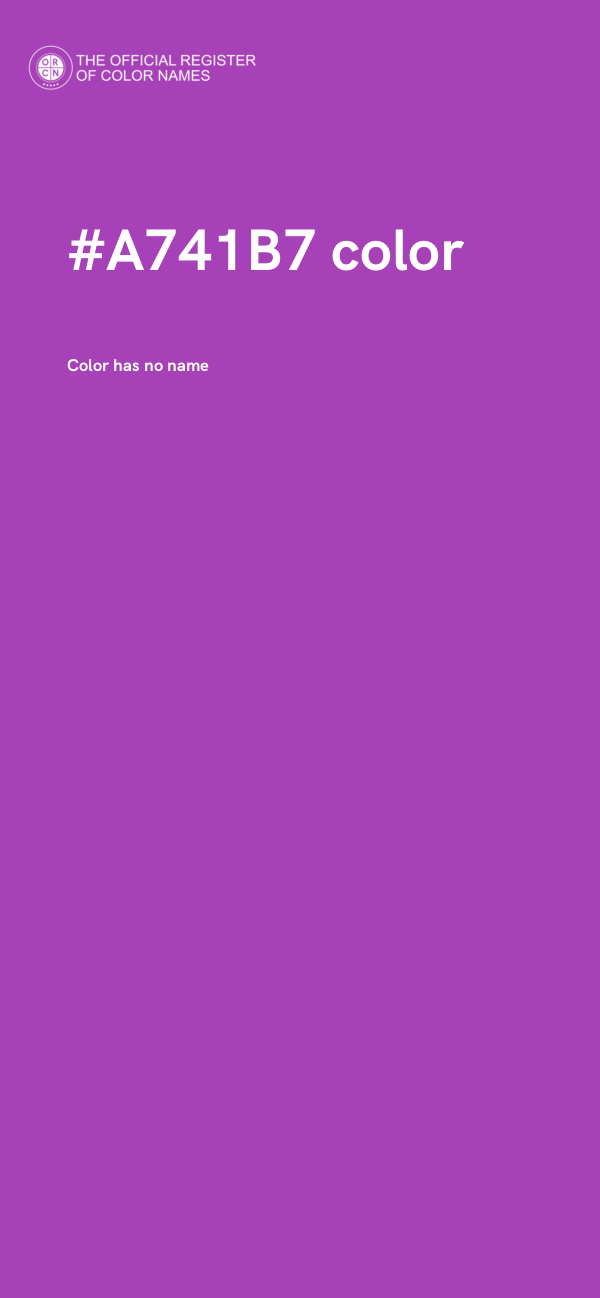 #A741B7 color image