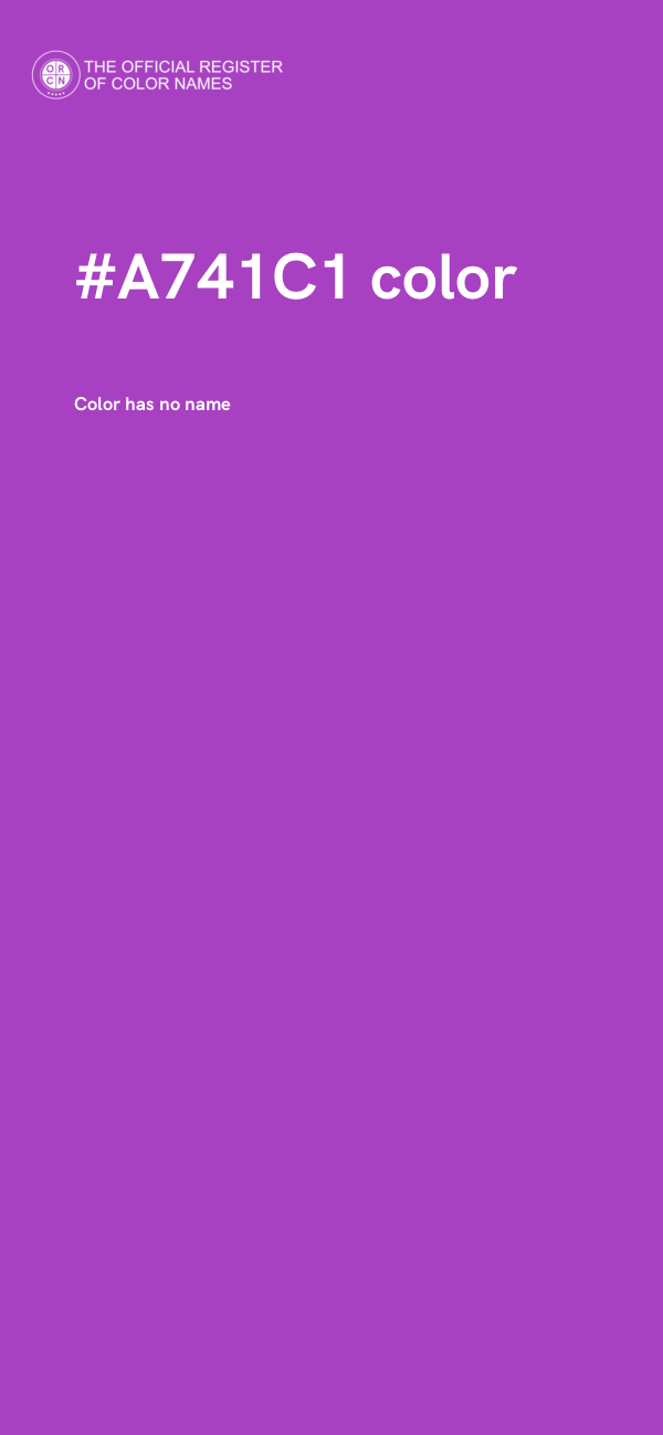#A741C1 color image