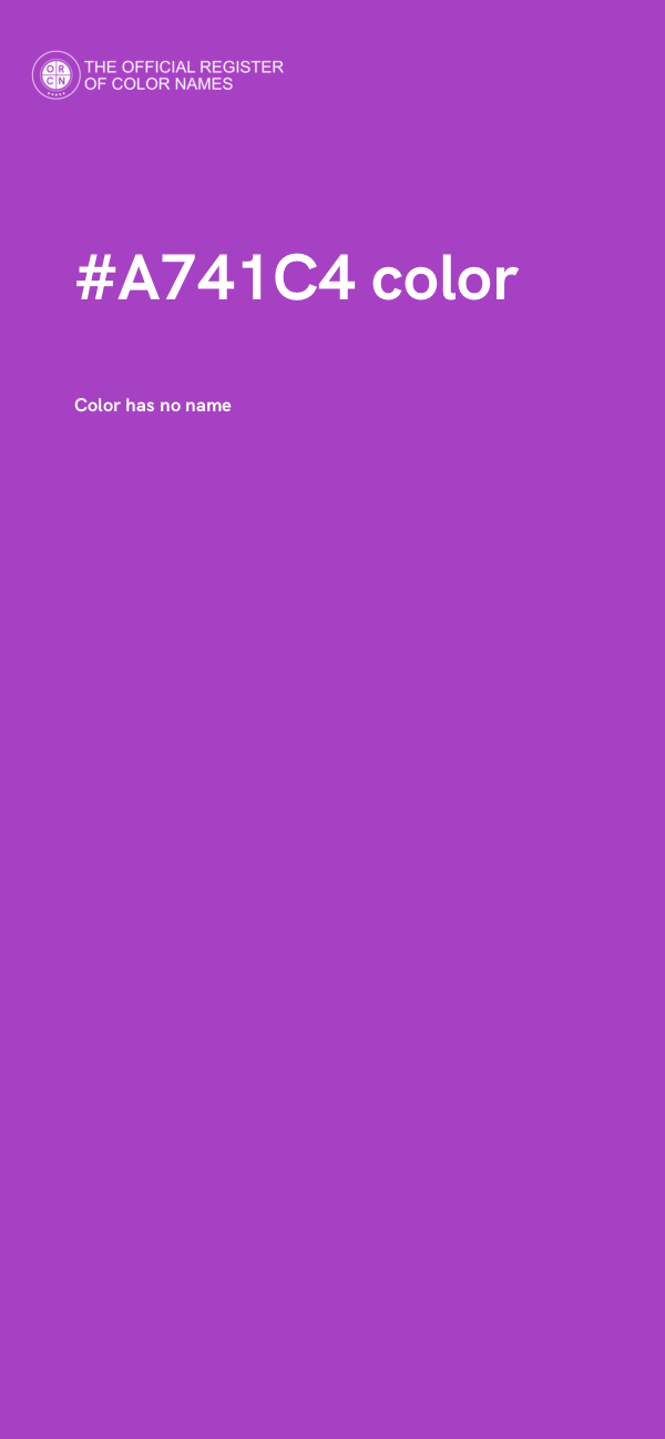 #A741C4 color image