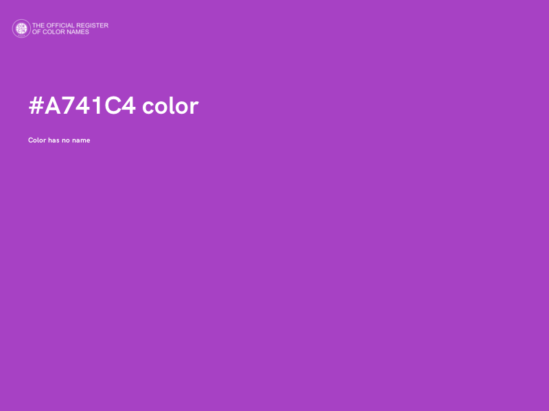 #A741C4 color image
