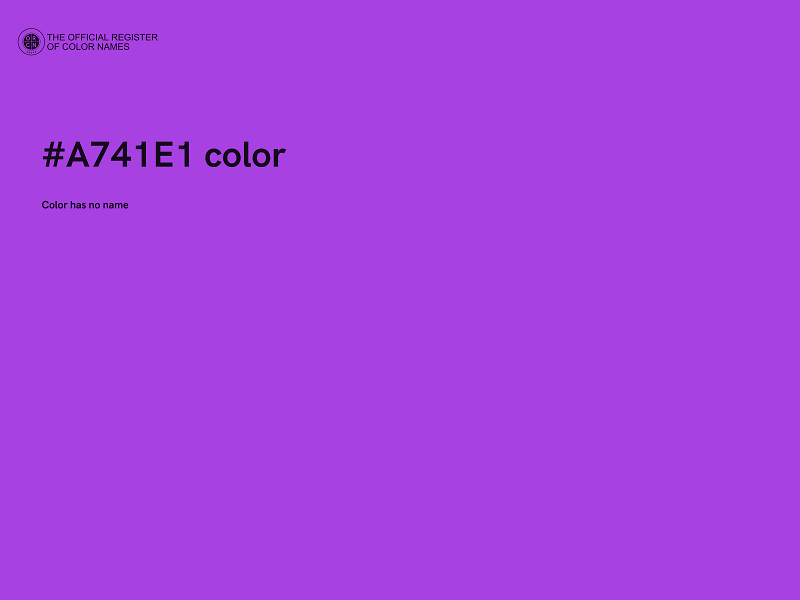 #A741E1 color image