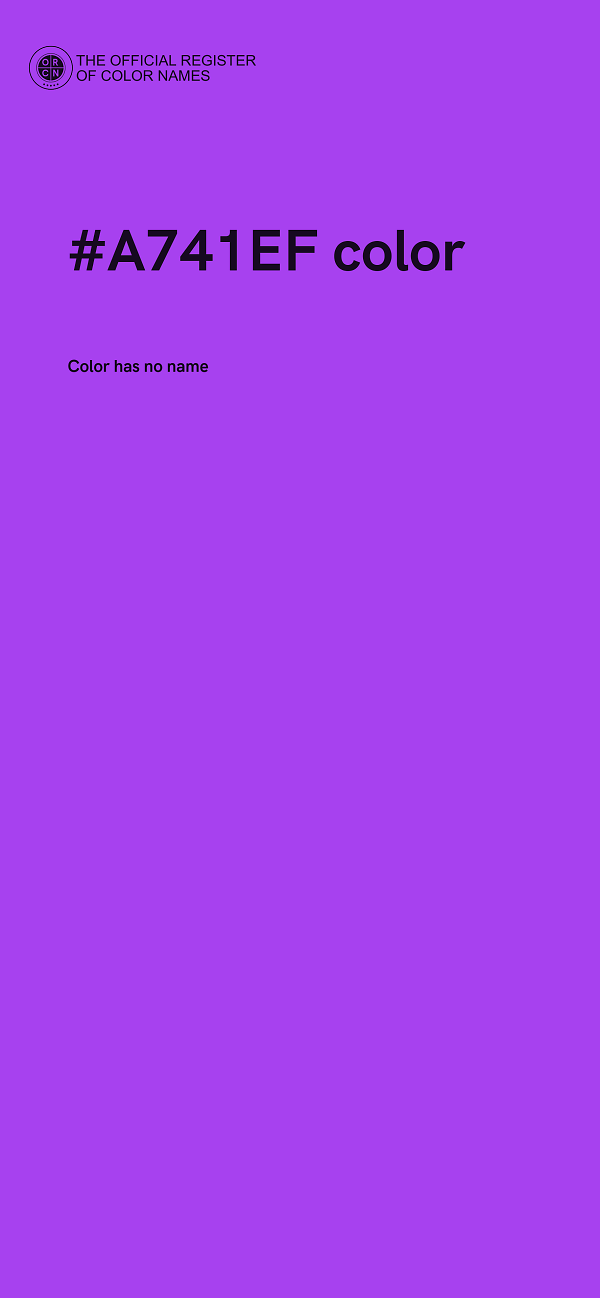 #A741EF color image