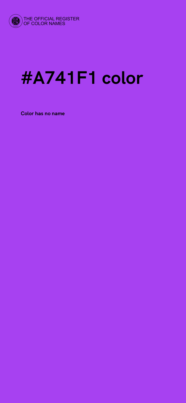 #A741F1 color image