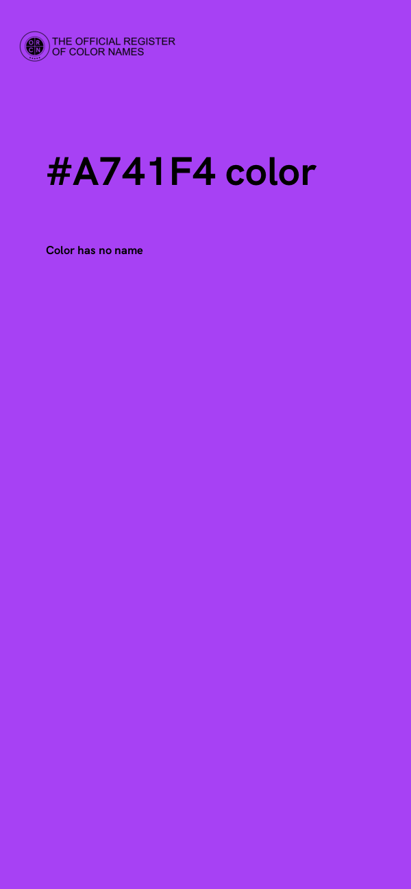 #A741F4 color image