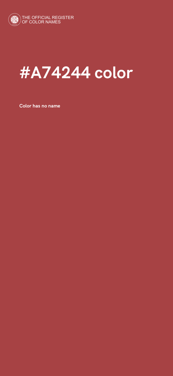 #A74244 color image