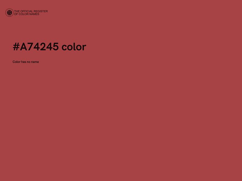 #A74245 color image