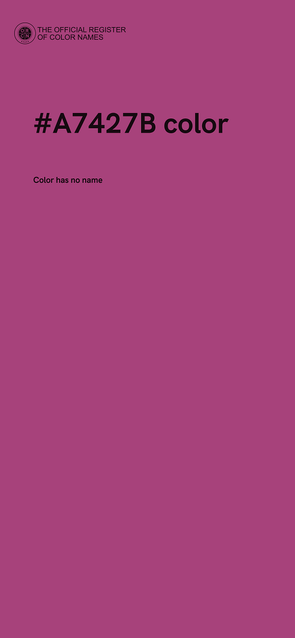 #A7427B color image