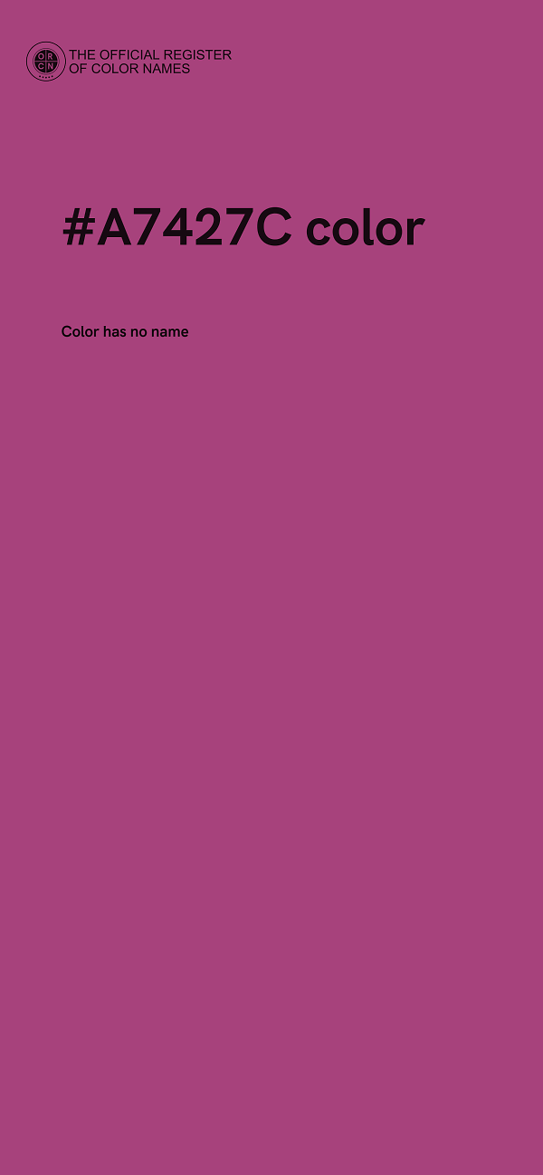 #A7427C color image