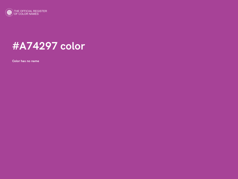 #A74297 color image