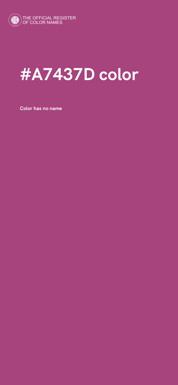 #A7437D color image