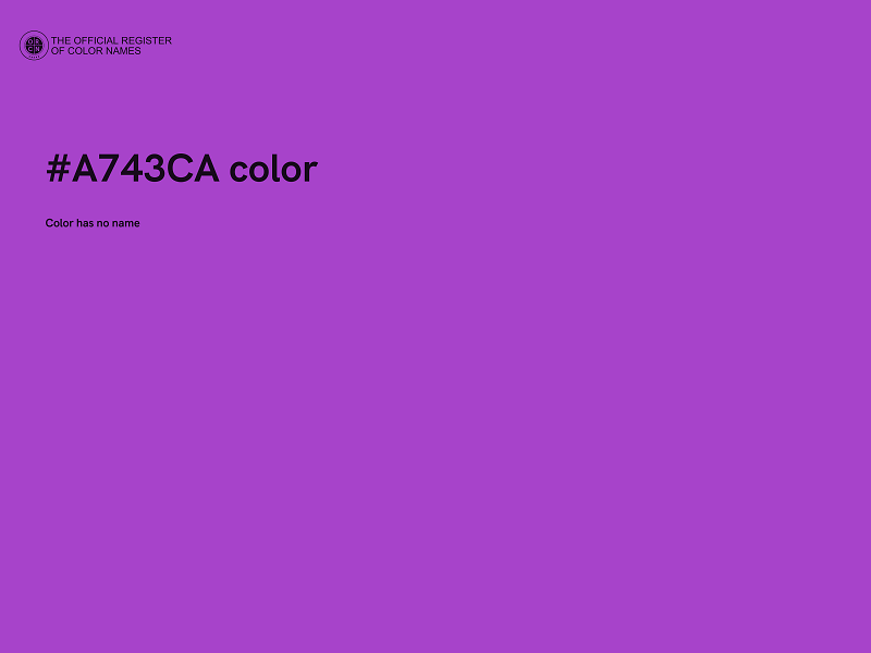 #A743CA color image