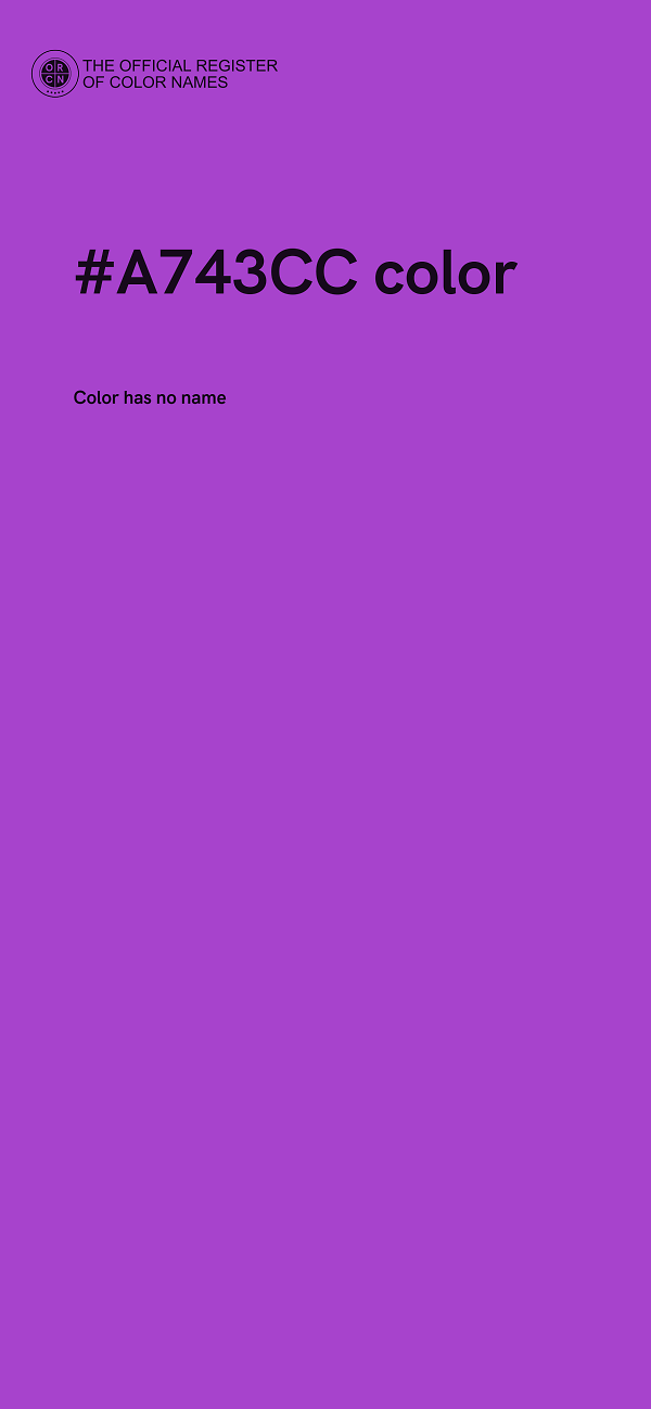#A743CC color image