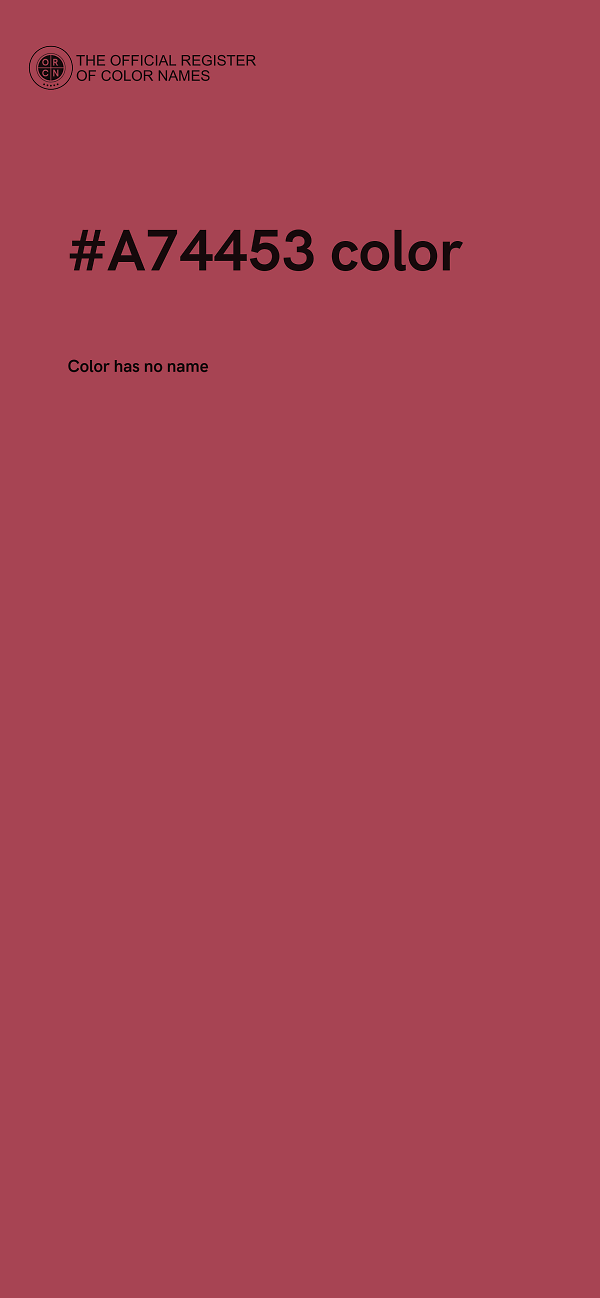 #A74453 color image