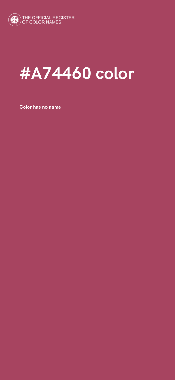 #A74460 color image