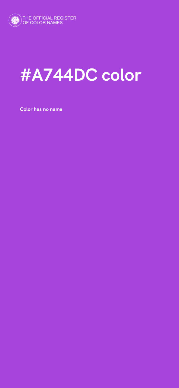 #A744DC color image