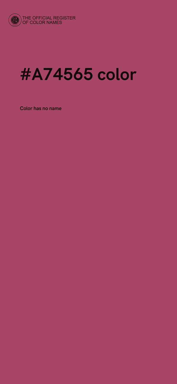 #A74565 color image