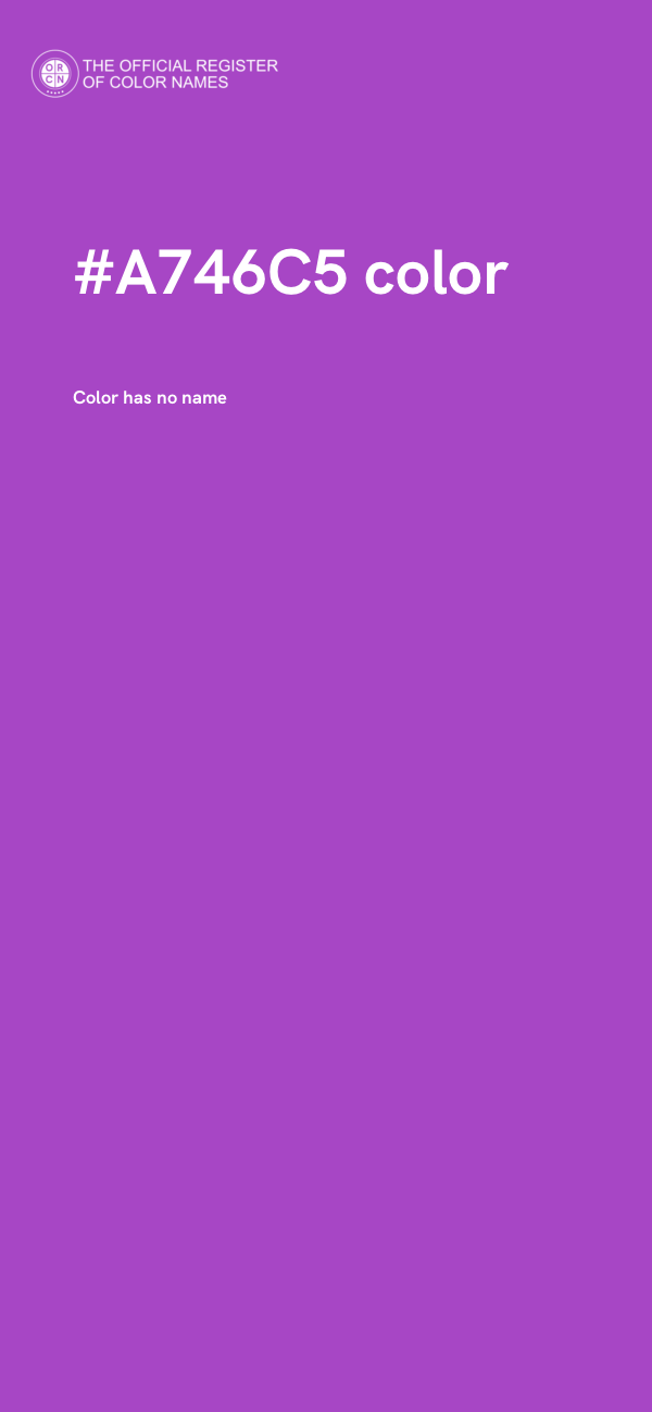 #A746C5 color image