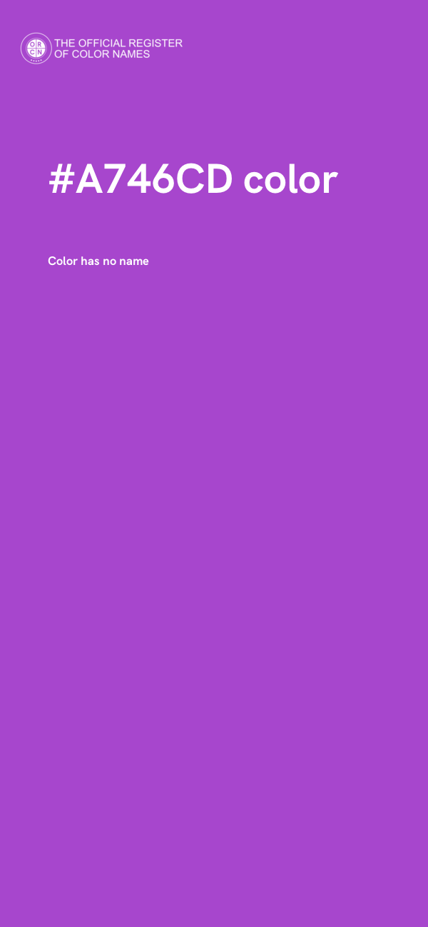 #A746CD color image