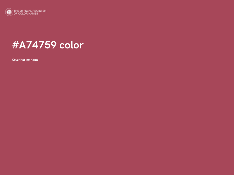 #A74759 color image