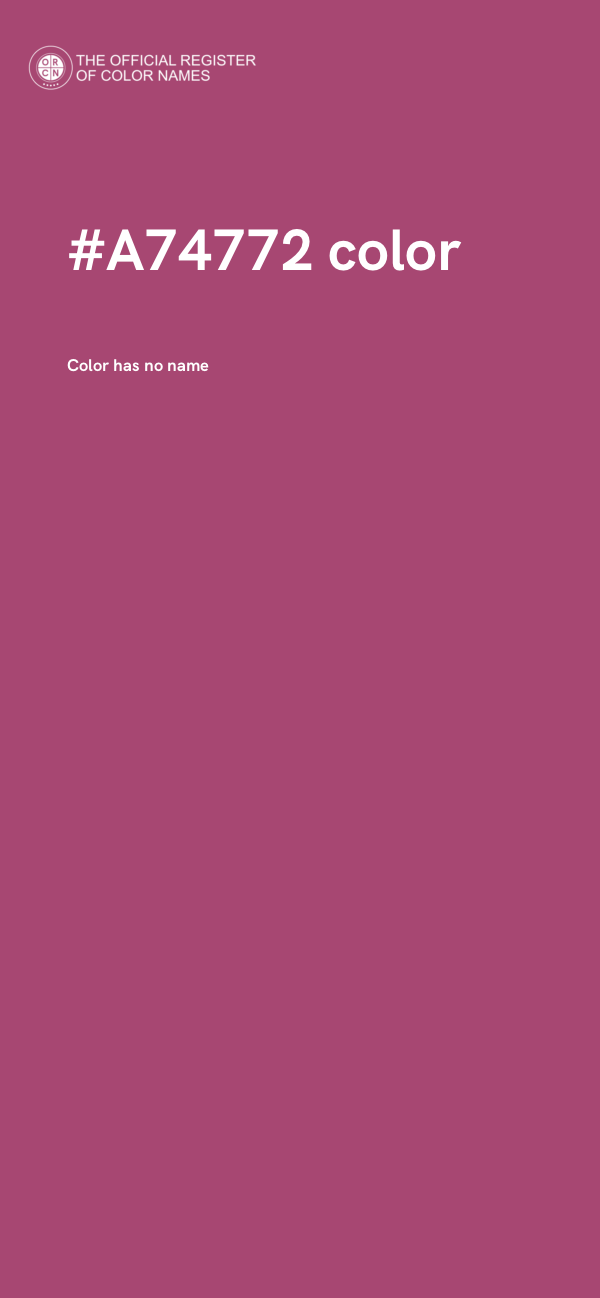 #A74772 color image