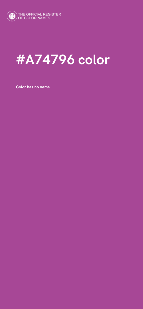 #A74796 color image