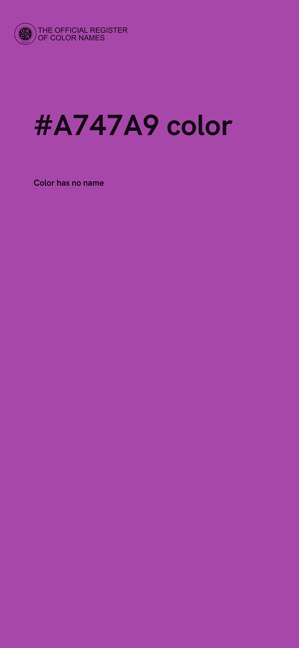 #A747A9 color image