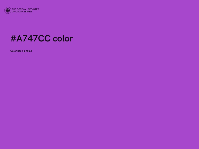 #A747CC color image