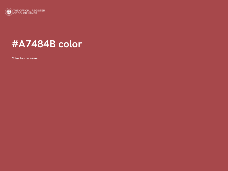 #A7484B color image