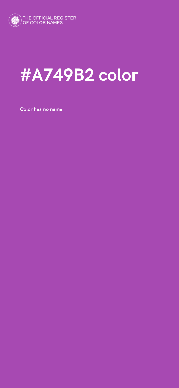 #A749B2 color image