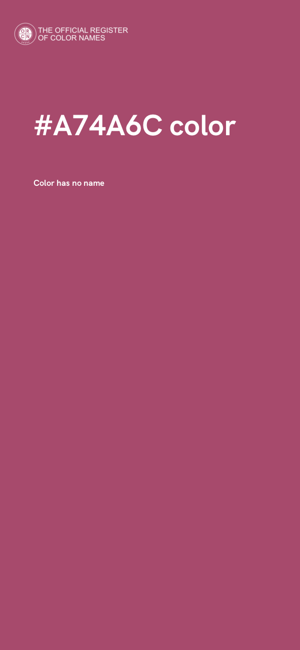 #A74A6C color image
