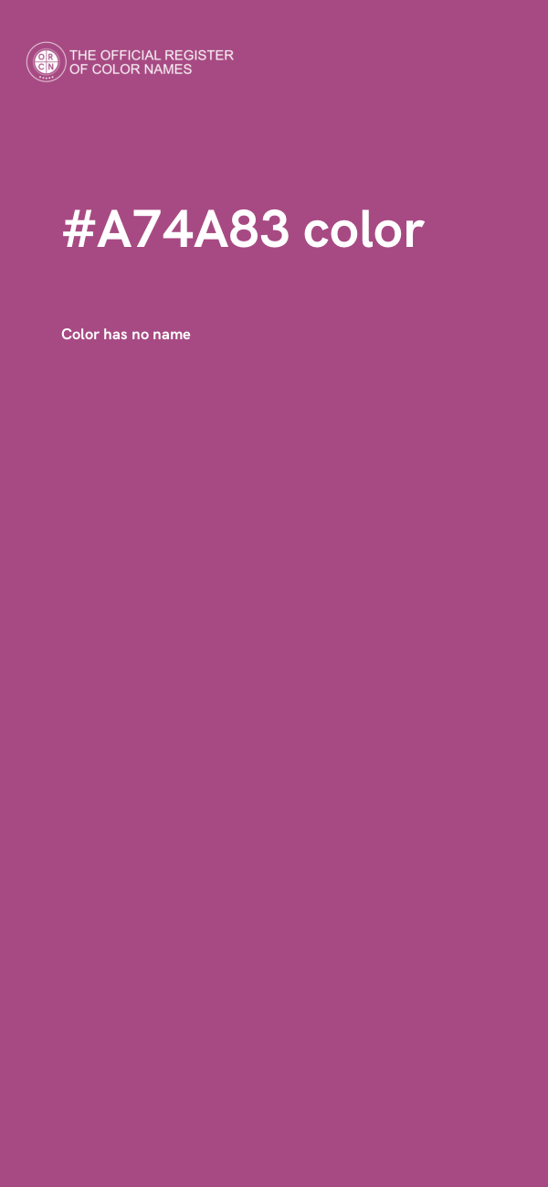 #A74A83 color image