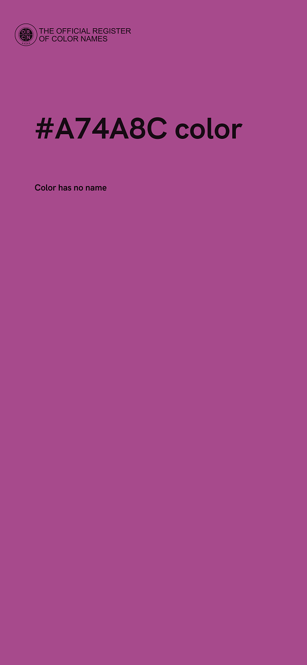 #A74A8C color image