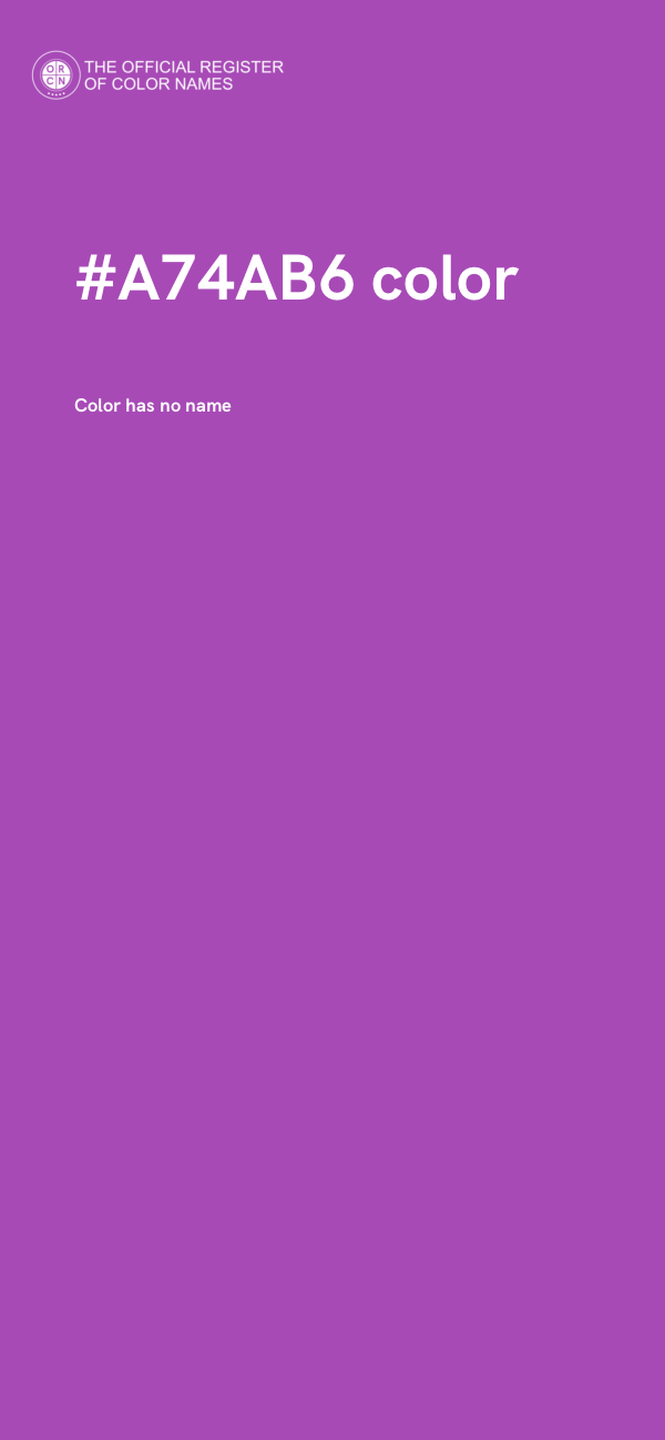 #A74AB6 color image