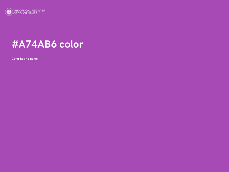#A74AB6 color image
