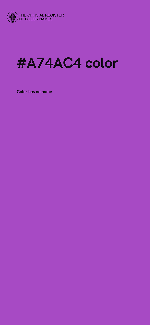 #A74AC4 color image