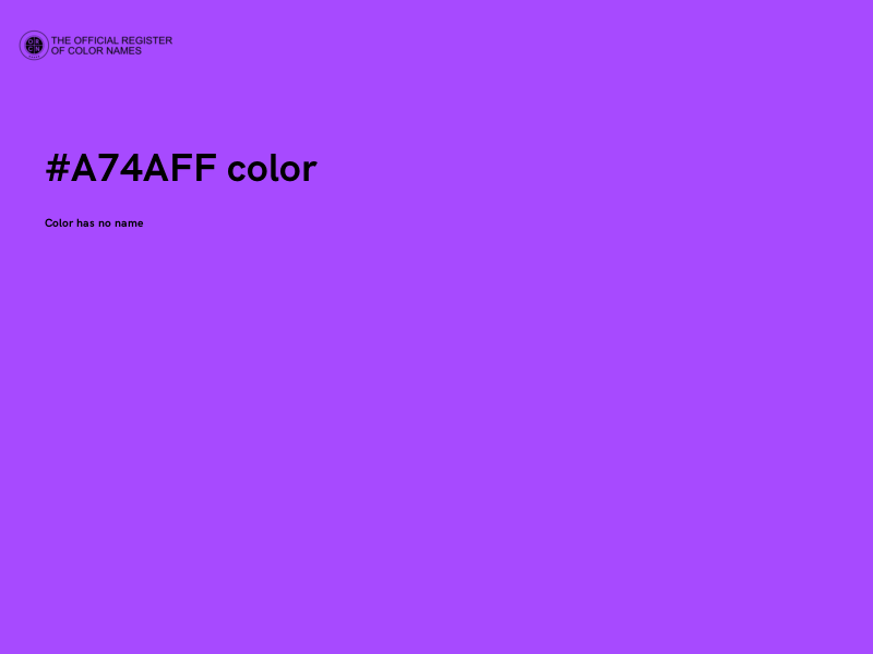 #A74AFF color image