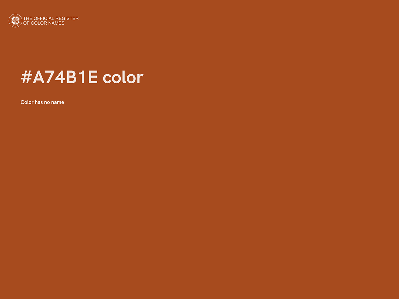 #A74B1E color image