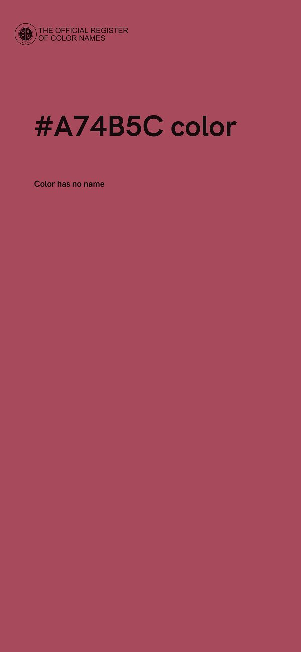 #A74B5C color image