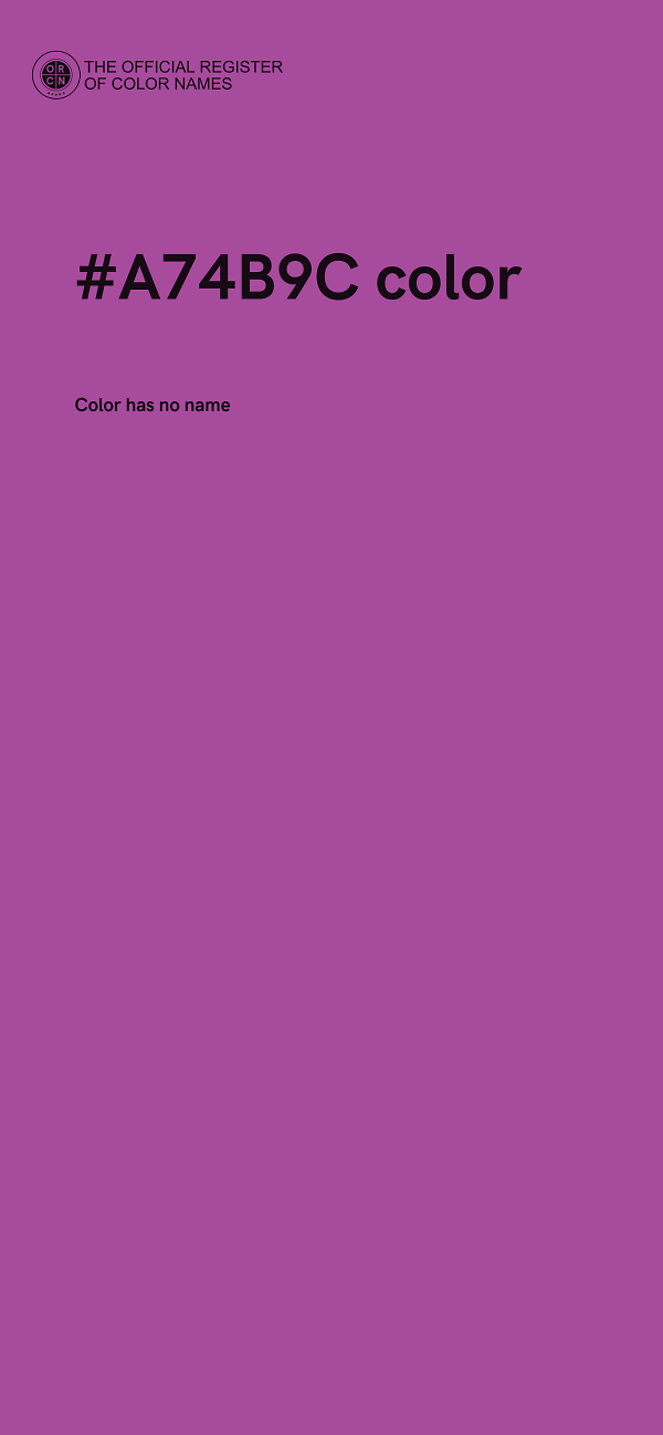 #A74B9C color image