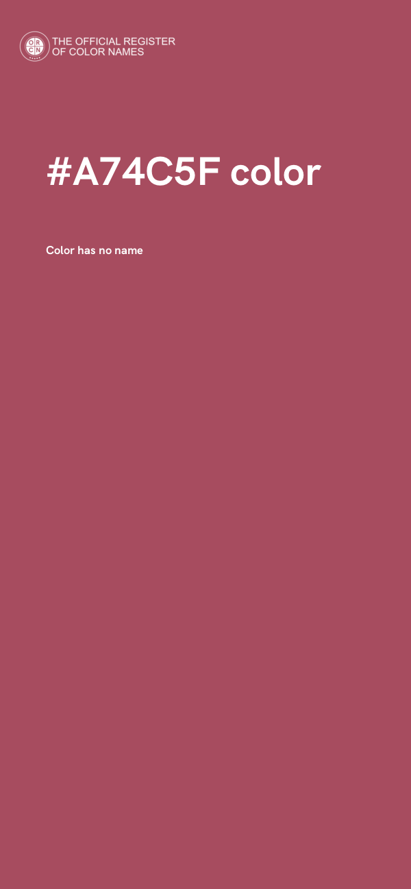 #A74C5F color image