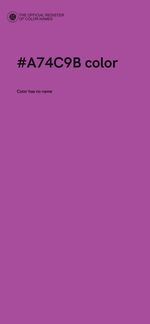 #A74C9B color image