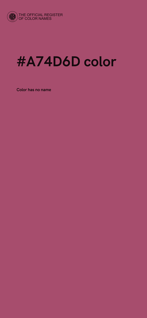 #A74D6D color image