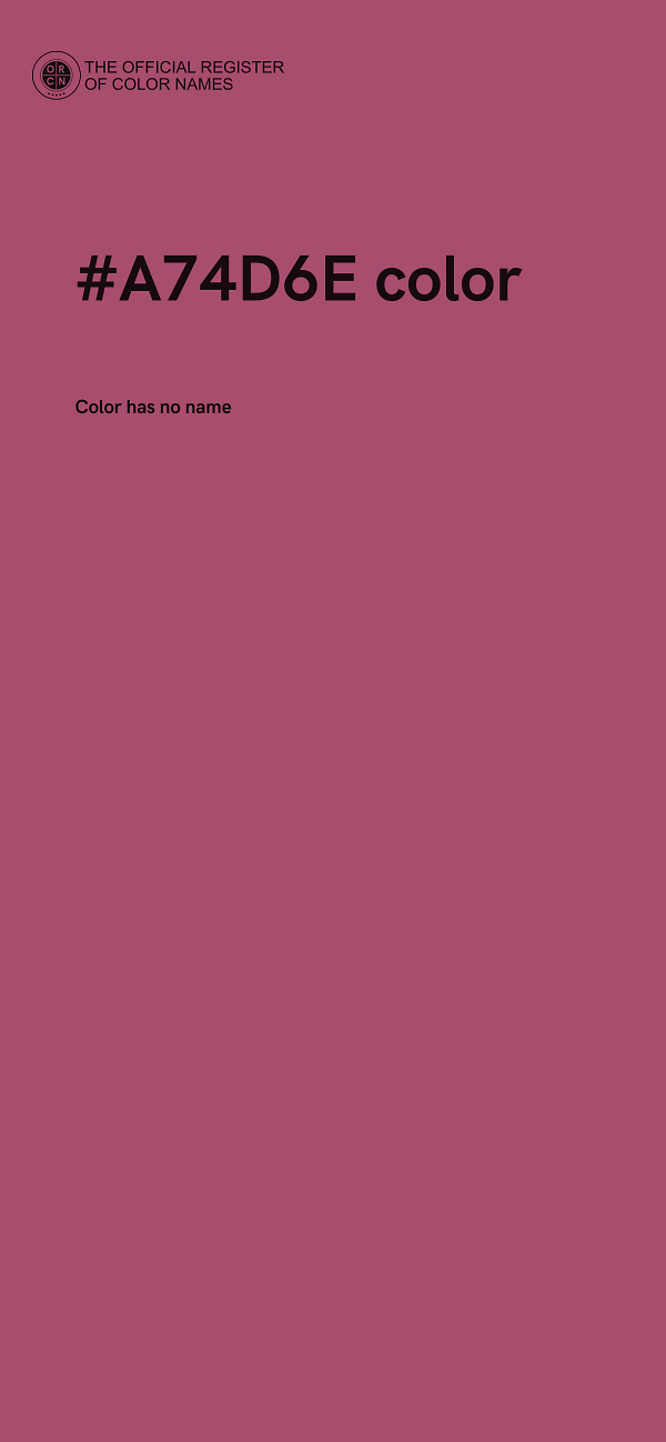 #A74D6E color image