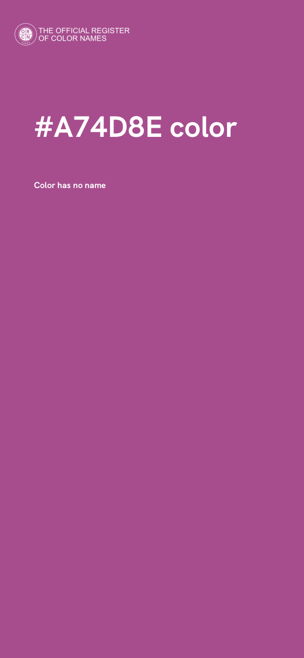 #A74D8E color image