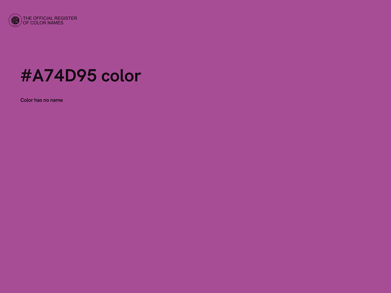 #A74D95 color image